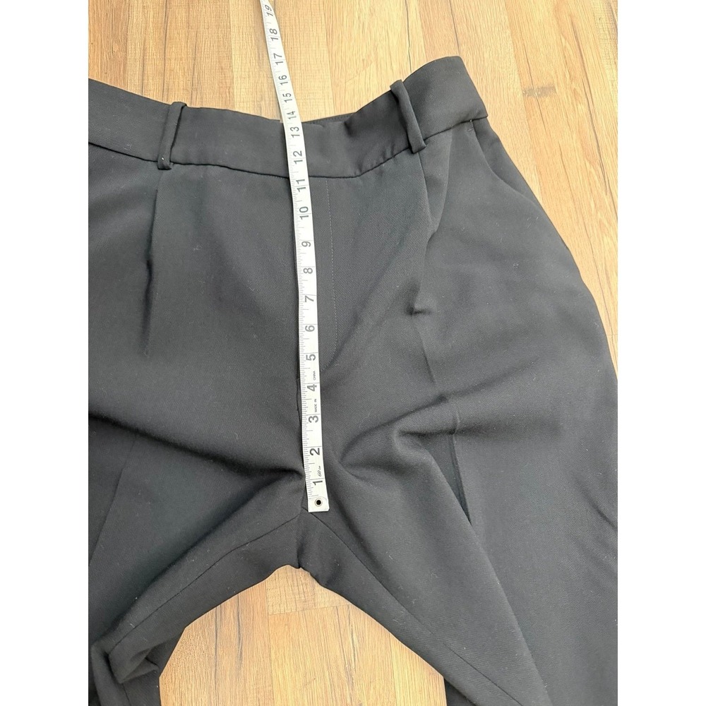 ZARA‎ Black Tailored Dress Pants Stretch Straight Leg XL - Picture 8 of 11